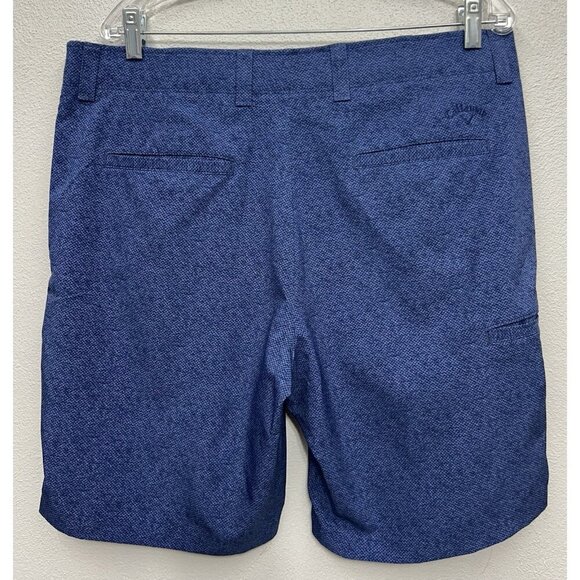 Callaway Men's Golf Shorts Size 36 Blue 9” Inseam Zip Flat Front Performance - Picture 2 of 7
